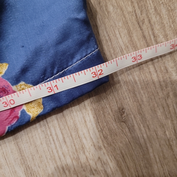 Lameera Sleeveless Jean Polyester Floral 90s Retro Vintage Dress Size Medium - Picture 8 of 9